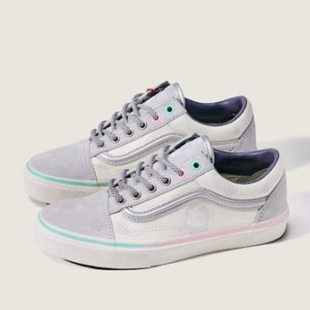 Space Molly x Vans Old Skool Reflective Marshmallow Women's 10.5/Men's 9 NEW